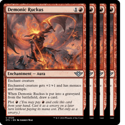 4x NM Demonic Ruckus Non-Foil OTJ MTG 120 Uncommon x4 - Image 1