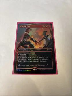 City on Fire (Rainbow Foil) Secret Lair Drop Foil - Image 1