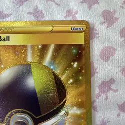 Pokemon TCG Ultra Ball 186/172 Gold Secret Rare Sword & Shield Brilliant Stars - Image 4