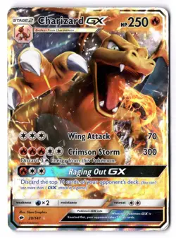 Charizard DMGD* GX HOLO Burning Shadows 2017 #20/147 POKEMON -UnltdCards - Image 1