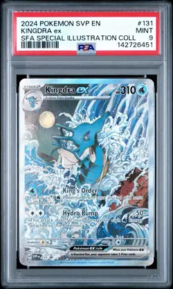 2024 POKEMON SVP PROMO SPECIAL ILLUSTRATION COLLECTION #131 KINGDRA EX PSA 9 - Image 2