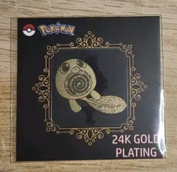 Poliwag Popping Candy 24K Gold Plated Pokemon Sticker RARE NM SEALED - Image 1
