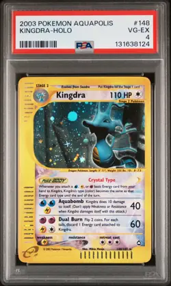 2003 POKEMON AQUAPOLIS #148 KINGDRA-HOLO PSA 4 - Image 1