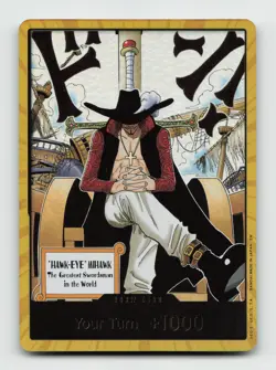 DON!! Card (Dracule Mihawk) (Gold) DON!! The Azure Sea's Seven NMFoil - Image 1
