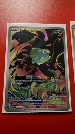 Pokemon TCG Bulbasaur Stamped 133/132, 2 Card Lot, Illustration Rare NM - Image 2