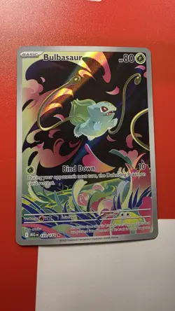 Pokemon TCG Bulbasaur Stamped 133/132, 2 Card Lot, Illustration Rare NM - Image 5
