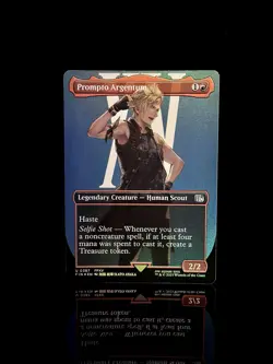 Prompto Argentum #0387 FIN U (Borderless) (FOIL) - MtG Final Fantasy - Image 1