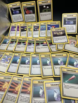 1995 45 Vintage Pokemon TRAINER Cards Lot 90s - Image 3