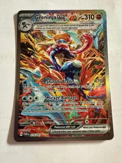 Pokemon Greninja ex 214/167 Full Art Holo Special Illustration Rare Sv06 310 HP - Image 1