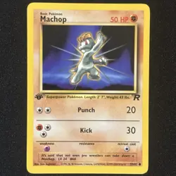 Machop 59/82 1st Edition - Team Rocket 2000 - Pokemon TCG WOTC - Near Mint - Image 1