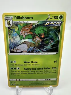 Rillaboom SWSH277 🌀Swirl🌀 Black Star Promo Holo NM Crown Zenith Pokemon TCG - Image 2