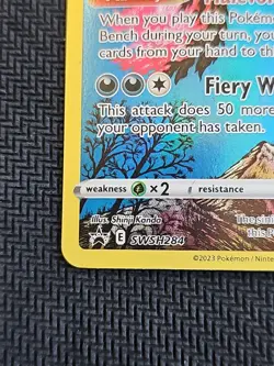 Pokemon TCG - Crown Zenith - Galarian Moltres SWSH284 Black Star Promo LP #4 - Image 5