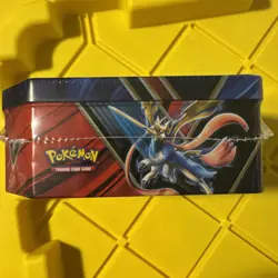 Pokemon TCG Galar Legend Zamazenta V Tin 2020 Thin w/ 5 Packs New Sealed - Image 5