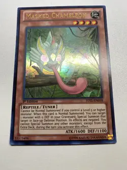 Yu-Gi-Oh! MASKED CHAMELEON Ultra Rare 1st Edition JOTL-EN038 HP - Image 1