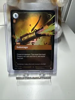 Riftbound English - Sabotage - OGN 156/298 - Foil NM Origins Card - Image 1