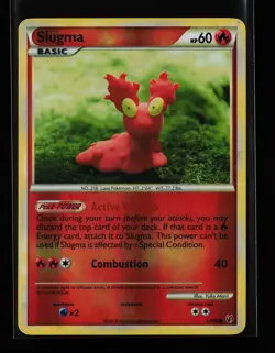 Slugma 67/90 Reverse Holo Yuka Morii Undaunted Pokemon Card - Image 1