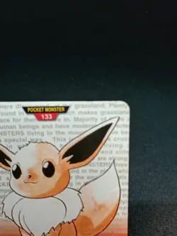 Eevee Pokemon Card 133 BANDAI Carddass 1996 Red Very Rare Nintendo Japan - Image 3