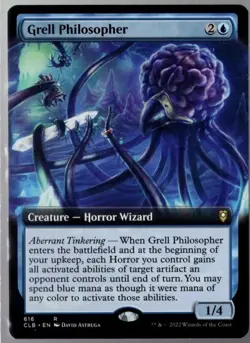 Grell Philosopher 616 Extended Art Rare Baldur's Gate MTG NM - Image 1