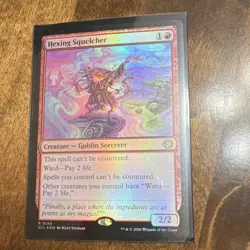 Magic: The Gathering Hexing Squelcher Red Creature Foil ECL 2/2 0145 - Image 1