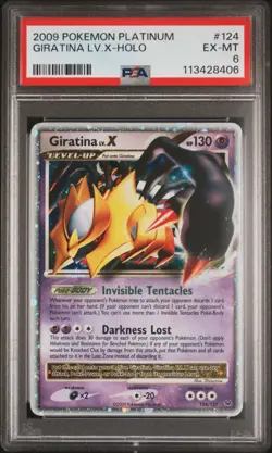 2009 POKEMON PLATINUM #124 GIRATINA LV.X-HOLO PSA 6 - Image 1