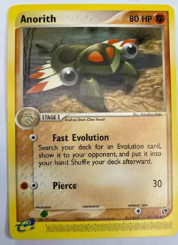 Anorith 27/100 E-series Sandstorm Non-holo MP/LP Vintage 2003 Pokemon TCG - Image 1