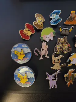 Pokemon Pin Collection, 29 original Pins, Mimkyu, Psiana, Darkrai, Mew, Pikachu - Image 2