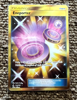 ENEPORTER TRAINER 142/131 FORBIDDEN LIGHT GOLD SECRET RARE POKEMON CARD NM - Image 1