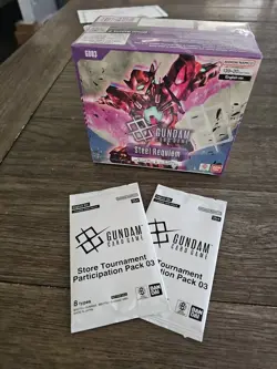 Gundam Card Game Steel Requiem GD03 English Booster Box New W/ Promo Cards Tcg - Image 2
