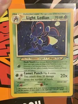 Pokemon TCG Light Ledian 1st Edition Neo Destiny Card 24/105 Near Mint - Image 1