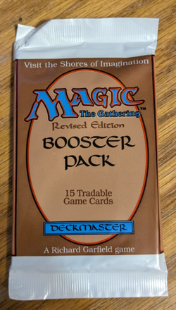 MTG - Revised Booster Pack - Magic the Gathering, Factory Sealed 1994 - Image 1