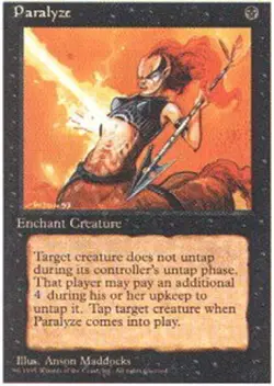 4x Paralyze ~ Near Mint 4th Edition Fourth MTG Magic x4 4 UltimateMTG Playset Bl - Image 1