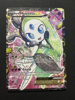 Pokemon Meloetta EX RC25/RC25 - Legendary Treasures Radiant Collection Card LP - Image 1