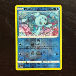 Phione 045/195 Pokemon Silver Tempest Sword & Shield Reverse Holo Rare NM - Image 1