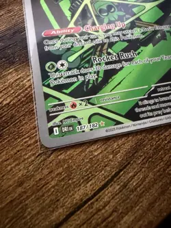 Team Rocket's Spidops 187/182 Illustration Rare Pokemon TCG Destined Rivals NM - Image 2