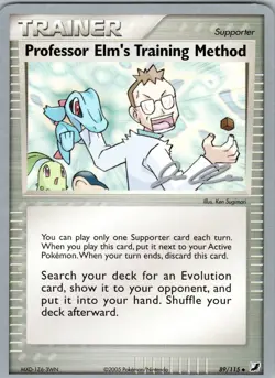 Pokemon Professor Elm's Training Method 89/115 World Championship 2006 LP - Image 1