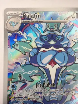 Palafin 200/197 IR Obsidian Flames Sv03 ILLUSTRATION RARE HOLO Pokemon English - Image 3
