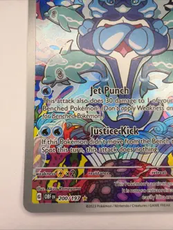 Palafin 200/197 IR Obsidian Flames Sv03 ILLUSTRATION RARE HOLO Pokemon English - Image 4