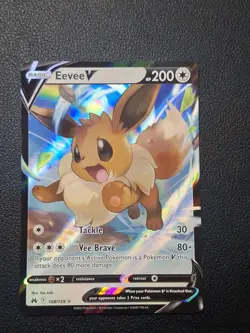 Eevee V 108/159 Crown Zenith Ultra Rare Full Art Pokemon NM - Image 1