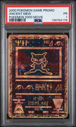 2000 POKEMON GAME MOVIE ANCIENT MEW POKEMON 2000 MOVIE - PSA 1 - Image 1