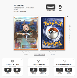 TAG 9 Jasmine Full Art #177/181 Pokemon Team Up US English (Read Description) - Image 5