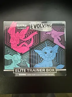 Pokemon TCG Sword & Shield Evolving Skies Elite Trainer Box Sylveon Glaceon - Image 1