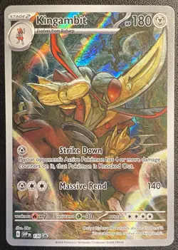Kingambit Full Art BSP 130 Pokemon TCG S&V Shrouded Fable Black Star Promo NM - Image 1