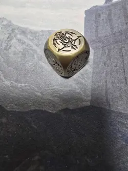 Mana Moon Tales of Ecclesia Metal Dice Gold Virtue Branded Dogmatika Yugioh - Image 2