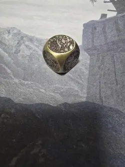 Mana Moon Tales of Ecclesia Metal Dice Gold Virtue Branded Dogmatika Yugioh - Image 3