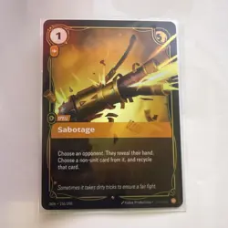 Sabotage Spell Card - League of Legends OGN 156/298 Kudos Productions English - Image 1