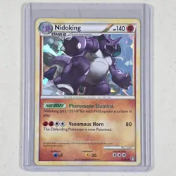 Nidoking 2010 Pokemon TCG Triumphant Cracked Ice Holo Rare Card 6/102 LP - Image 1