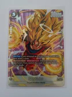 DBS Dragon Ball Fusion World FB05-100 Son Goku SR ALT Card - Image 1