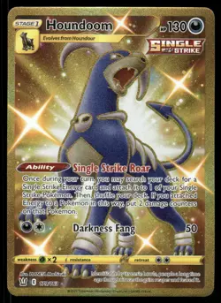 Pokemon Cards Houndoom 179/163 Battle Styles Secret Rare NM - Image 1