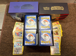 Pokemon Card Lot: 2 x ETBs, 1200+ Cards (Holos and Reverse) Sword & Shield - Image 1