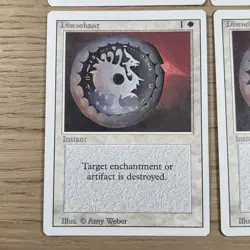 Magic the Gathering Revised Disenchant x 4 MTG White LP - Image 3